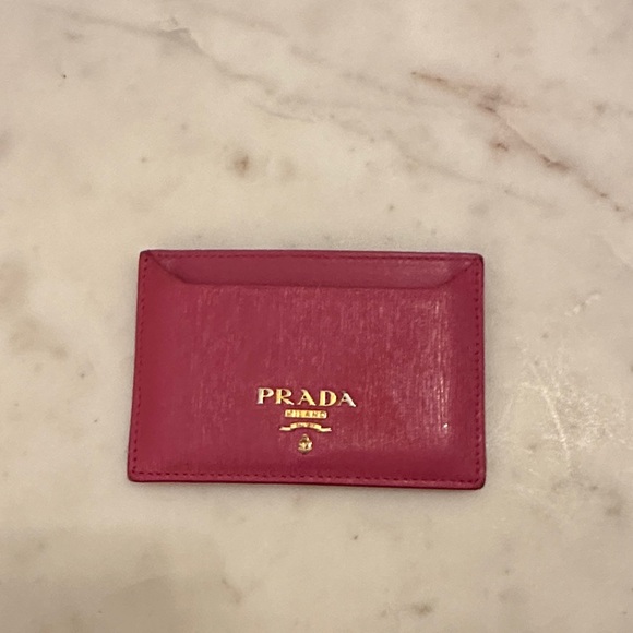 Prada Hot Pink Card Holder